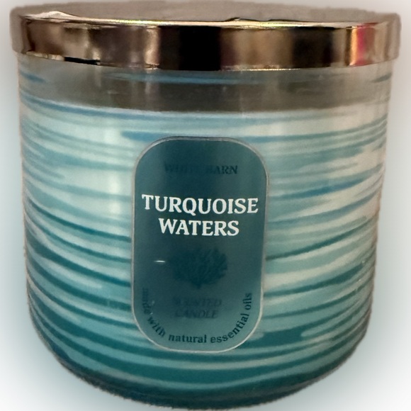 🌊WHITE BARN🌊Turquoise Waters 3-Wick Candle/NWT - Picture 3 of 6
